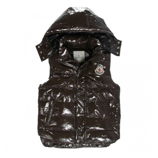 Moncler Donna Down gilet caffè uscita M56